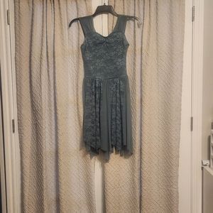 Weissman Adult medium dusty teal dance costume